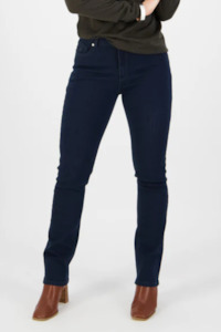 Jeans: Slim Leg Jean With Heavy Topstitching - Indigo Denim SS