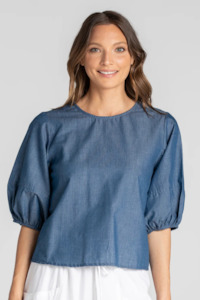 New Arrivals: Ava Top - Chambray