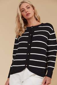 Juno Reversable Cardigan/Jumper - Onyx