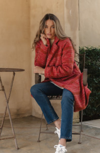 Coats: Wanda Coat - Rouge Red