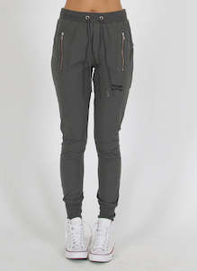 Sweatpants Joggers: Escape Sketch Trackies - Coal/Black