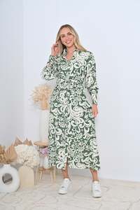 Venice Dress - Green Floral