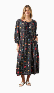 Boho Australia: Charley Bow Dress - Black Chilli