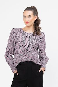 Seeking Lola Womens Clothing: Charlie Top - Pink Daisy
