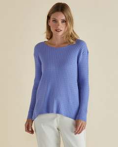 Cable Mini Jumper - Powder Blue