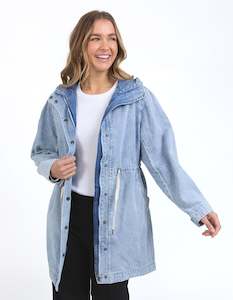 Kingston Longline Anorak - Light Blue