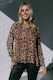 Hi Low Pleated Top - Leopard