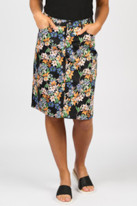 Printed Lightweight Skirt - Grove