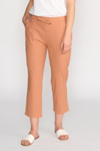 7/8 Length Slim Leg Pants - Spice