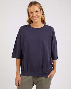Outerwear: Mazie Sweatshirt - Navy