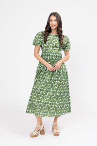 Seeking Lola Womens Clothing: Charlotte Dress - Rose Verde