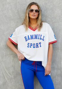Hammill Co: 74 Hammill Sports Mesh Tee - White