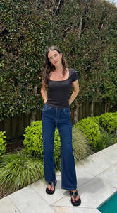 Wendy Short Stuff Jeans - Dark Blue