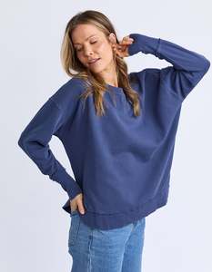 Sweats Hoodies: Delilah Crew - Deep Blue