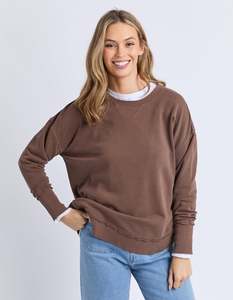 Sweats Hoodies: Delilah Crew - Chocolate