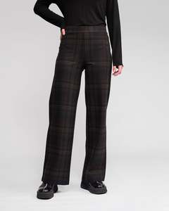 Wide Leg Pants: Wide Leg Loft Ponti Pull On - Hugo