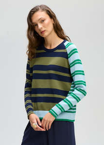 Crazy Stripe Knit - Ink