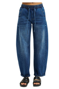 Barrel Jeans - Blue Wash
