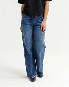 Homelee: Palazzo Jeans - Blue Wash