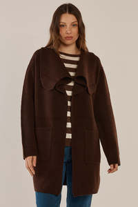 Abigail Cardigan - Chocolate