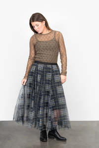 Tilly Tulle Skirt - Check