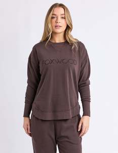 Sweats Hoodies: Simplified Sweatshirt - Coffee
