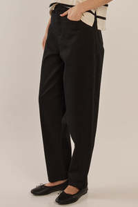 Pants: Barrell Leg Chino - Black