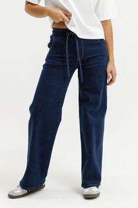 Homelee: Palazzo Jeans - Indigo wash