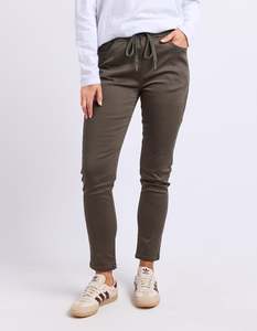 Sweatpants Joggers: Sylvia Jogger - Dark Khaki