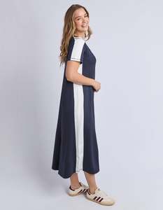 Chicago Dress - Navy/White