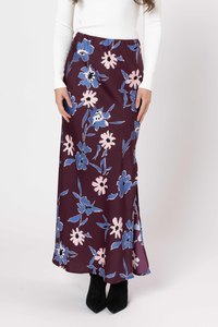Viva Skirt - Merlot Blossom