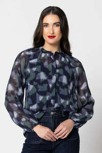 Shirts: Tilly Shirt - Navy Mist