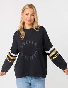 Stella And Gemma: Newport Pocket Sweatshirt - Black
