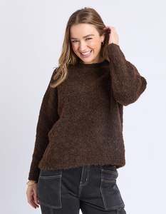 Flint Knit Crew - Coffee