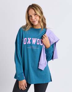 Interval Long Sleeve Tee - Ocean Tile print