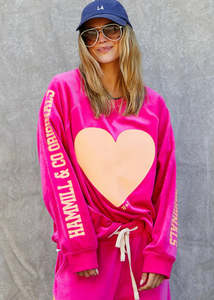 Velour Sweatshirt - Pink