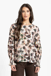 Shirts: Vienna Blouse - Blush Poppy