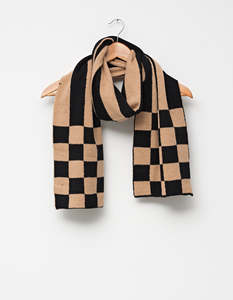 Scarves - Natural Check and Stripe