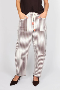 Carter Barrel Jeans - Chocolate Stripe
