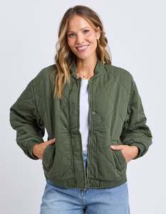 Jean Bomber Jacket - Clover