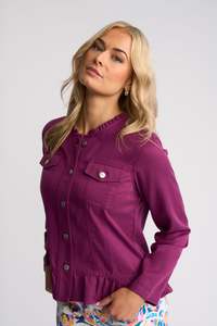 Larger Sizes: Sawyer Jacket - Plum