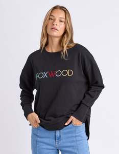 Larger Sizes: Simplified Confetti Crew - Black