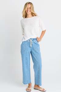 Star Denim Joggers - Denim