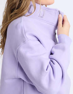 College Zip Crew - Lavender