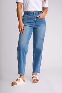 Apollo Barrel Leg Ankle Grazer - Vintage Blue