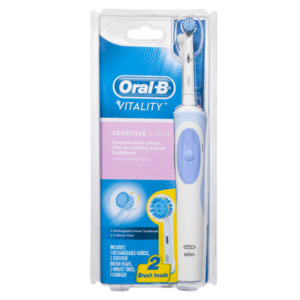 Products: Oral-B Vitality Sensitive Clean Electric Toothbrush
