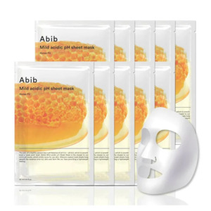 Masks Peels: Abib Mild Acidic pH Sheet Mask Honey Fit 10 Sheets 蜂蜜面膜10片
