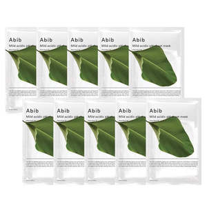 Abib Mild Acidic pH Sheet Mask Heartleaf Fit 10sheets 鱼腥草面膜10片