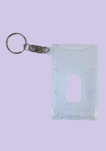 Portrait Clear Flexible Plastic - Chain and Split Ring - Allcard Services NZ