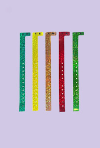 Tri-Laminate (Plastic Sparkly) Wristbands - Allcard Services NZ